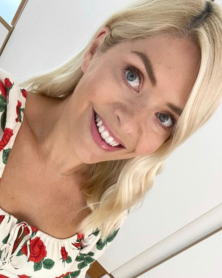 Holly Willoughby - Custom Gold Necklace - 3 Letter