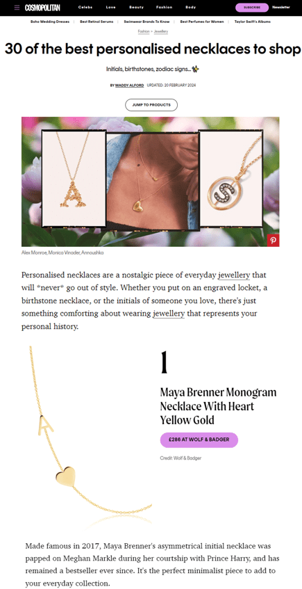Cosmopolitan - MayaBrennerUK