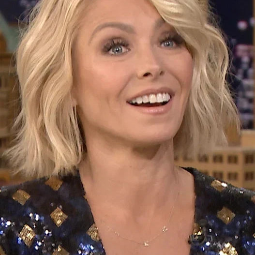 Kelly Ripa - Asymmetrical Letter Necklace