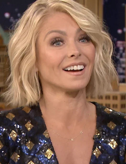 Kelly Ripa - Asymmetrical Letter Necklace