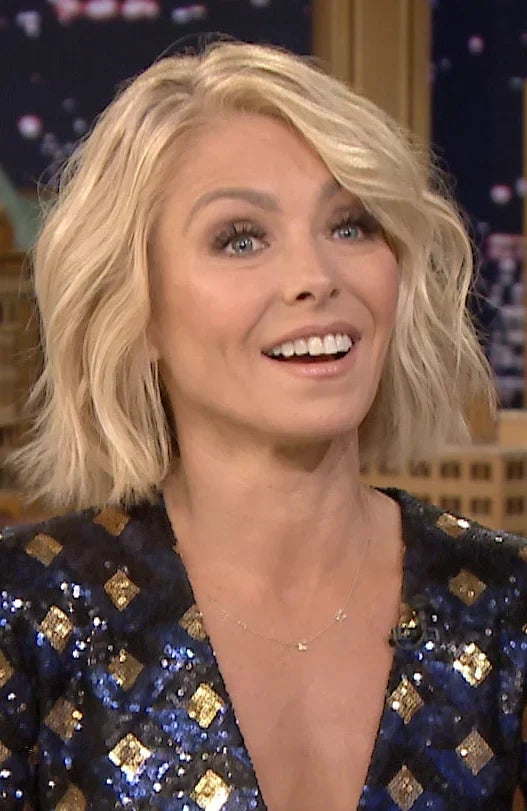 Kelly Ripa - Asymmetrical Letter Necklace