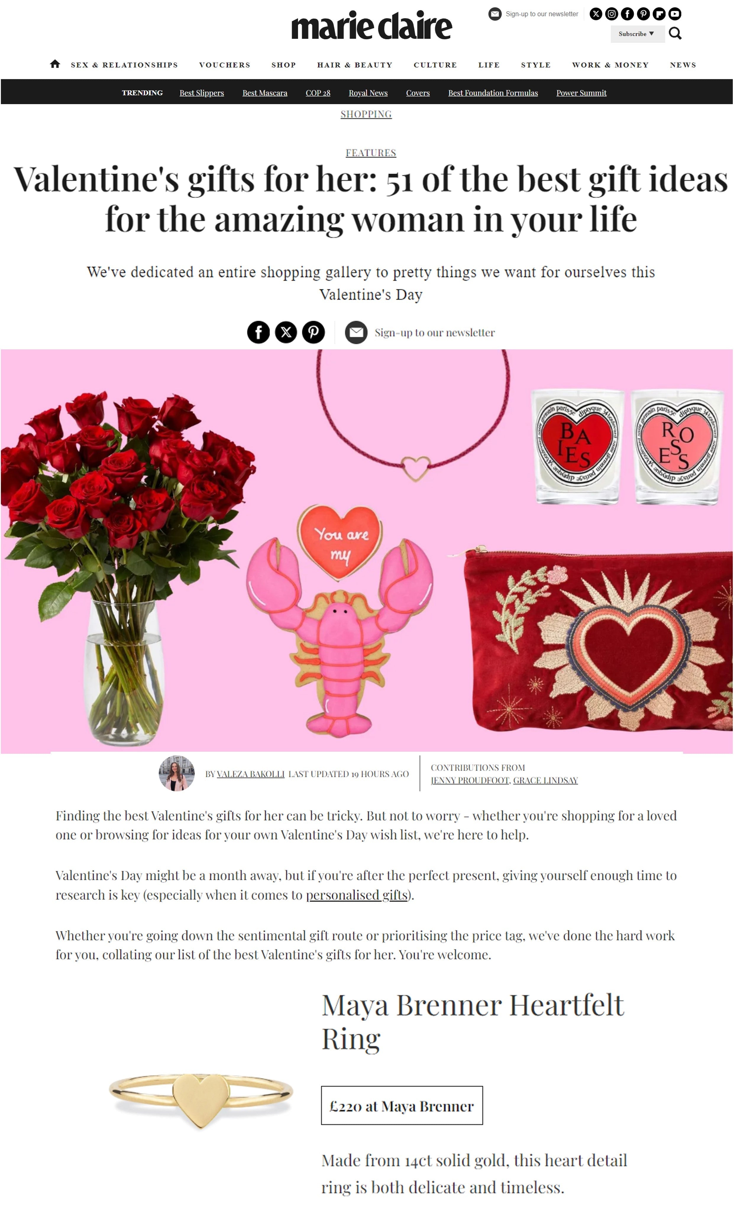 Marie Claire - MayaBrennerUK