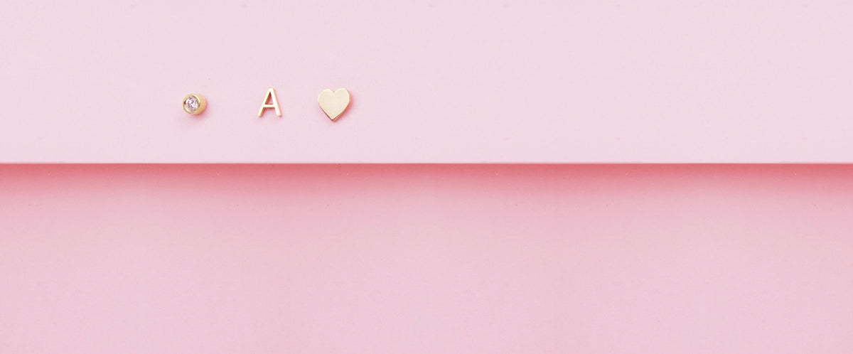 Letter + Charm Earrings - MayaBrennerUK