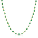 The Clover Bouquet Necklace on a white background. 