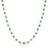 The Clover Bouquet Necklace on a white background. 