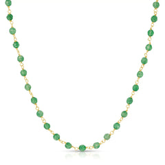 The Clover Bouquet Necklace on a white background. 