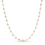 The Sage Bouquet Necklace on a white background. 