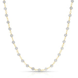 The Sage Bouquet Necklace on a white background. 