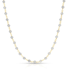 The Sage Bouquet Necklace on a white background. 