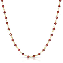 The Rose Bouquet Necklace on a white background. 