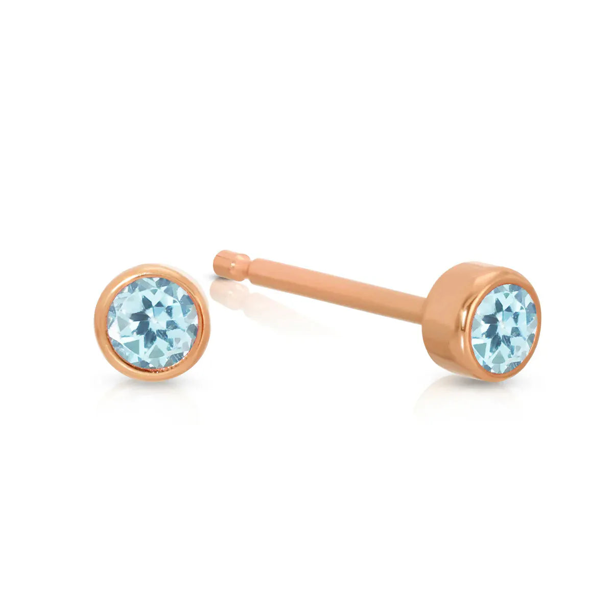 Birthstone Stud Aquamarine