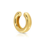 A Ready to Mingle Ear Cuff in gold vermeil on a white background. 