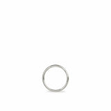 An Open Eclipse Earring - Mini in white gold on a white background. 