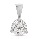 A Queen Diamond Pendant in white gold on a white background. 