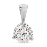 A Queen Diamond Pendant in white gold on a white background. 