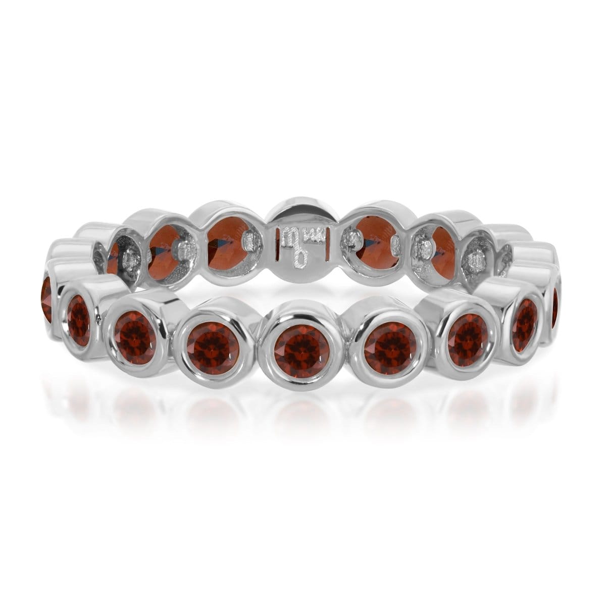 The Rose Bouquet Ring in white gold on a white background.