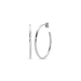 A Sleek & Chic Hoops - Small in yellow gold on a white background. 