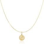 The Zodiac Necklace - Aquarius on a white background. 