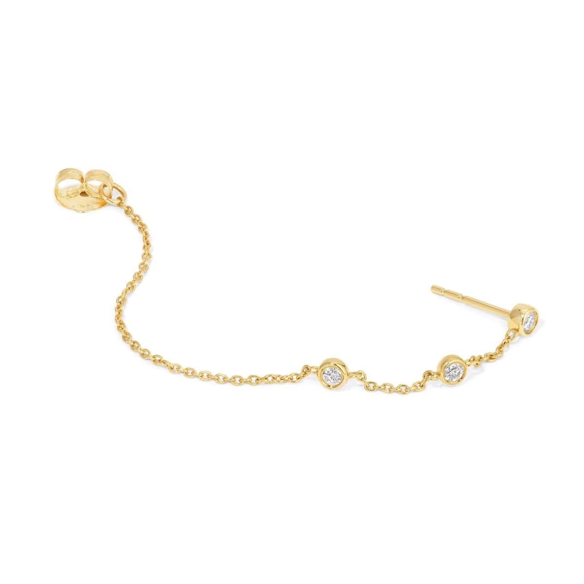 A Diamond Fizz Earring on a white background. 