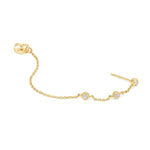 A Diamond Fizz Earring on a white background. 