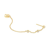 A Diamond Fizz Earring on a white background. 