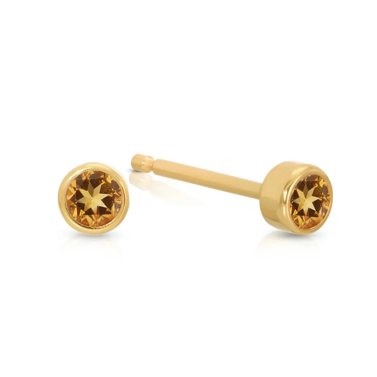 Birthstone Stud Citrine