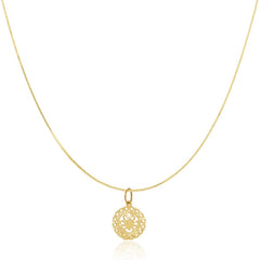 The Zodiac Necklace - Cancer on a white background.