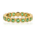 The Fern Bouquet Ring in yellow gold on a white background. 