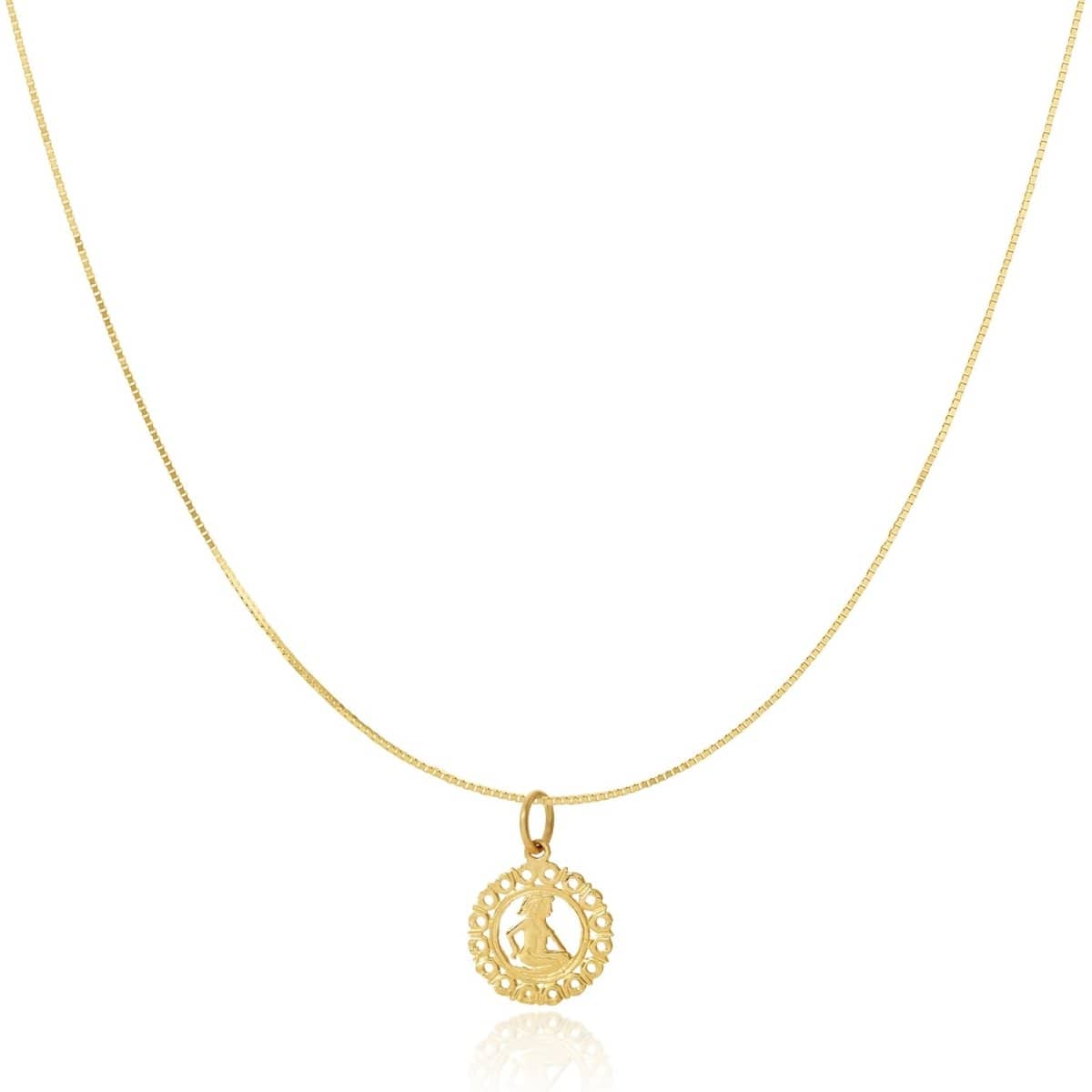 The Zodiac Necklace - Gemini on a white background. 