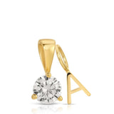 A yellow gold Gold Letter Jumble with the letter A on a white background. 