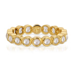 The Lily Bouquet Ring in yellow gold on a white background.