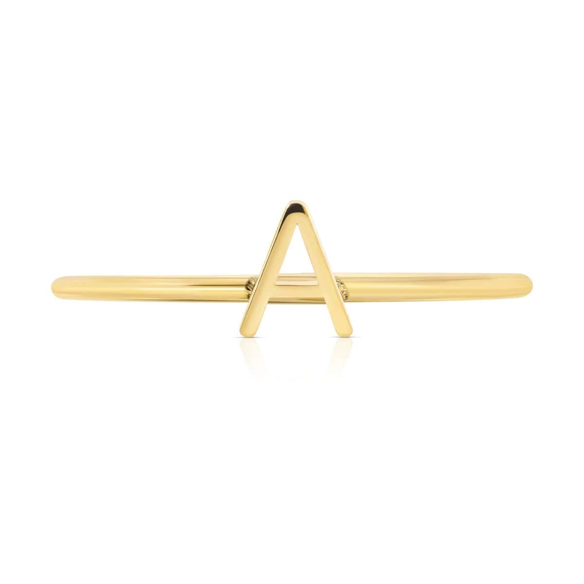 14k Letter Ring