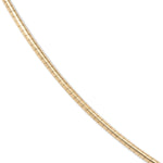 Close-up of an Omega Chain on a white background. 