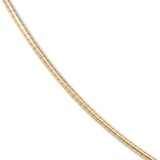 Close-up of an Omega Chain on a white background. 