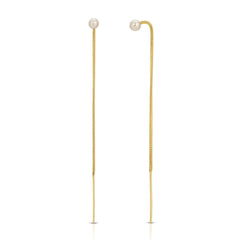 A pair of Pearl Drift Threaders on a white background. 