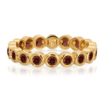 The Rose Bouquet Ring in yellow gold on a white background.