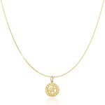 The Zodiac Necklace - Sagittarius on a white background.