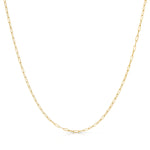 An Element Short Link Chain in yellow gold on a white background. 