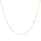 Custom Gold Necklace - 3 Letter