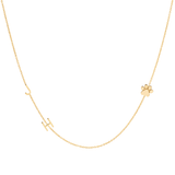 Custom Gold Necklace - 3 Letter