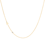 Custom Gold necklace - 2 Letter