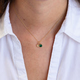 14k Good Luck Diamond Clover Pendant Charm
