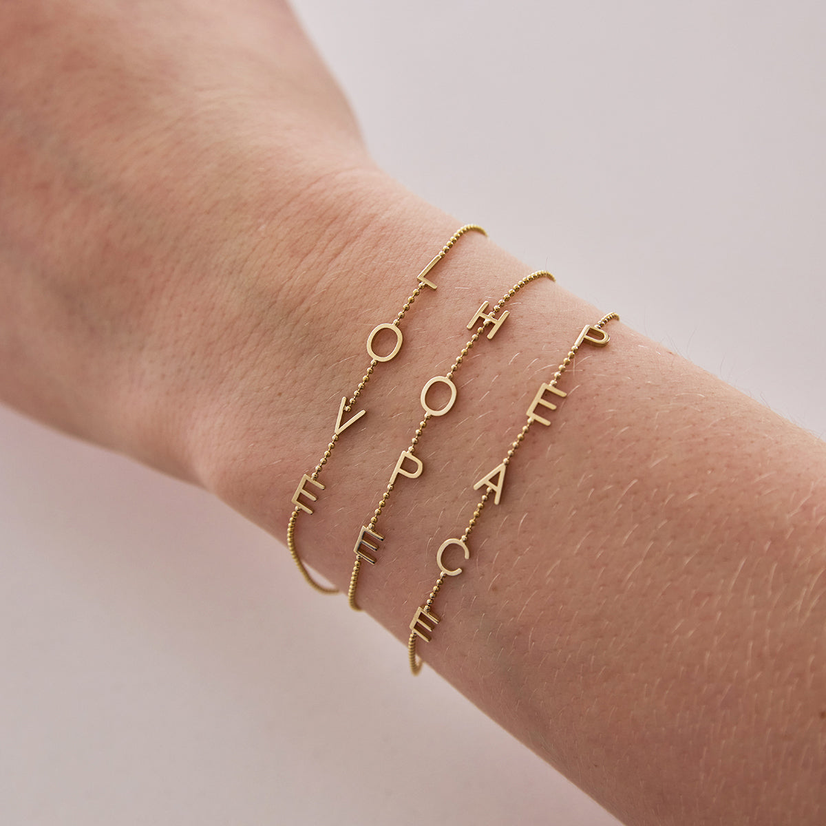 Maya brenner on sale initial bracelet