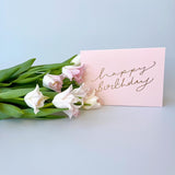 Happy Birthday Script Card