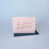 Happy Birthday Script Card