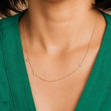 Custom Gold Necklace - 3 Letter
