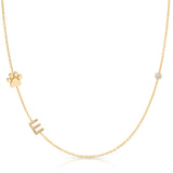 Custom Gold Necklace - 3 Letter