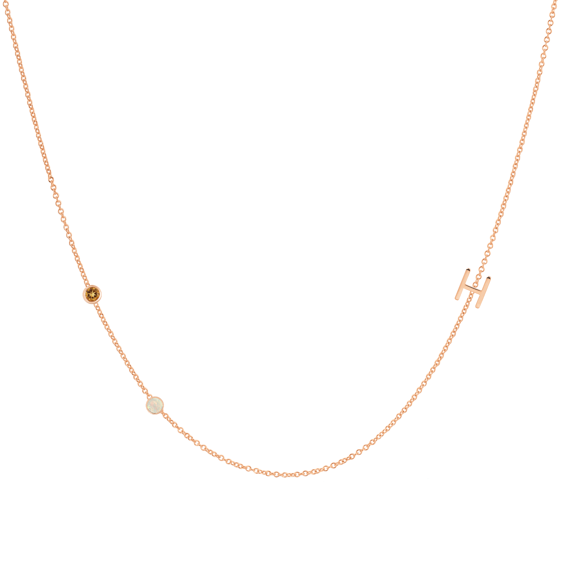 14K Rose Gold / 18-20” Adjustable Chain