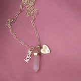 Balance Crystal Charm - Rose Quartz
