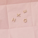 Double-Sided Diamond Initial E Necklace